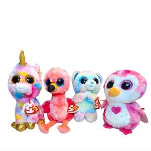 Ty Beanie Boos Lot of 4 tagged.